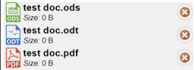 ods, odt, pdf icons